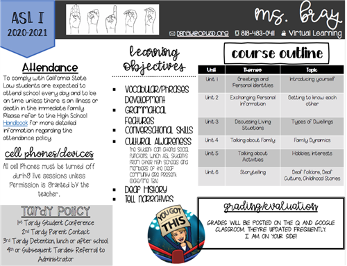 ASL I syllabus 